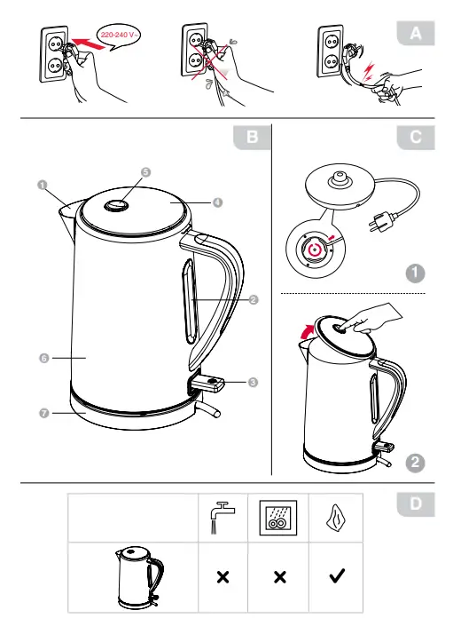 oursson EK1754MD Electric Kettle - fig1
