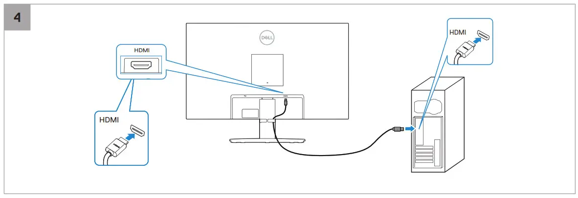 Dell SE2722H Monitor - 4