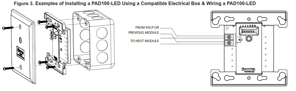 POTTER PAD100 LED Addressable LED Module-