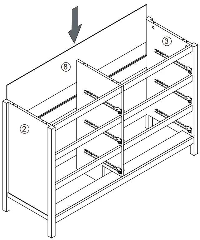 LARKIN 246479 6 Drawer Dresser - Step 13