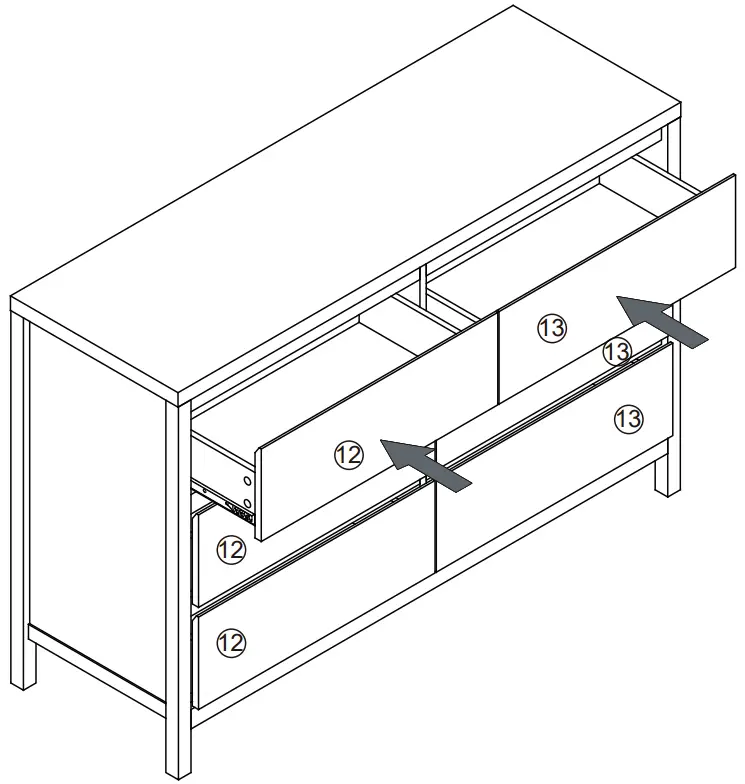 LARKIN 246479 6 Drawer Dresser - Step 21