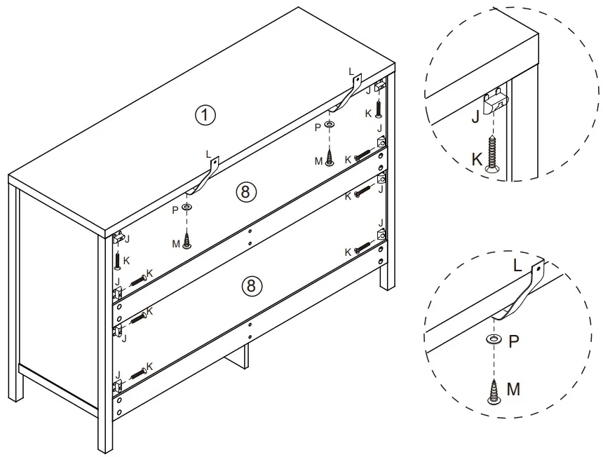 LARKIN 246479 6 Drawer Dresser - Step 22