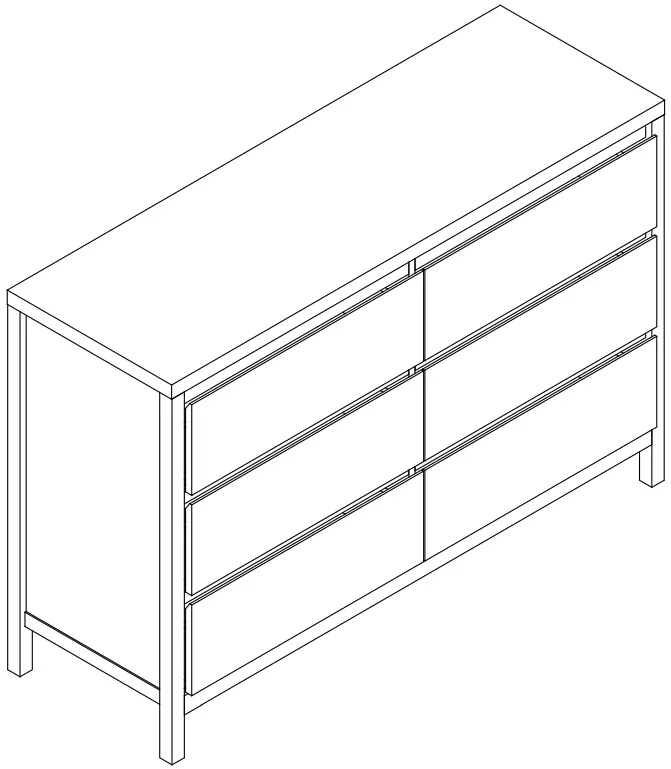 LARKIN 246479 6 Drawer Dresser