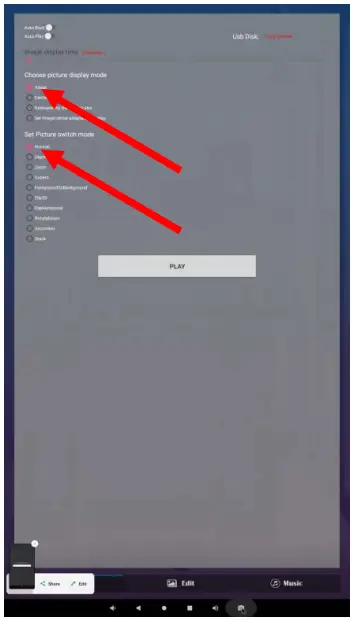 DISPLAYS2GO DF043NLB, DF043TLB 43 Inch Digital Signage - Picture switch mode