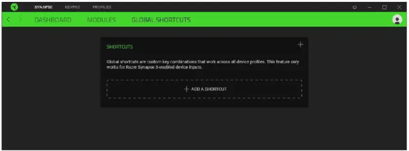 RAZER Tartarus V2 Gaming Keypad - Global Shortcuts