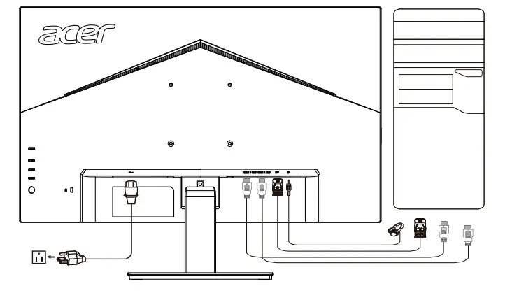 Acer V277K LCD Monitor - Installation