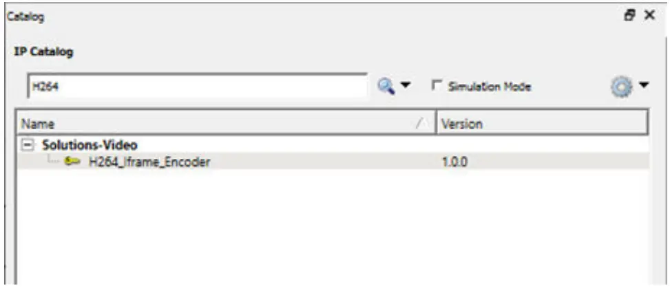 MICROCHIP PolarFire H.264 I-Frame Encoder IP - Encoder IP Core