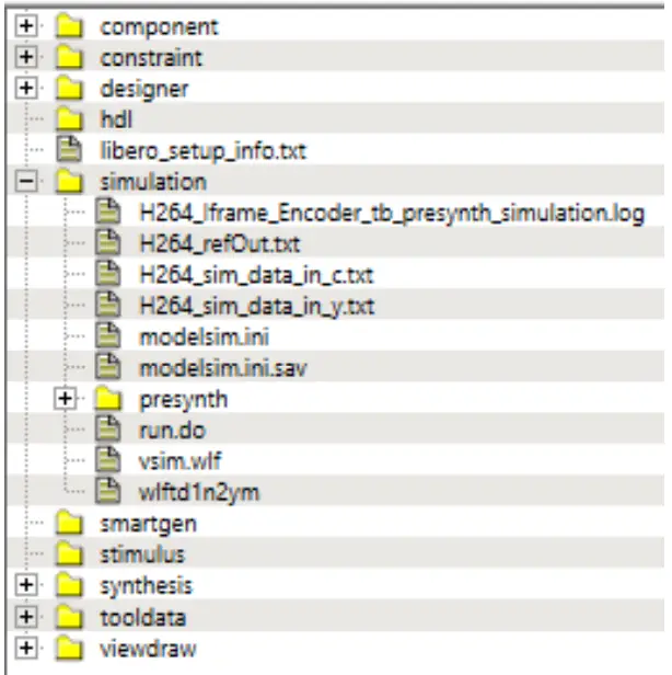 MICROCHIP PolarFire H.264 I-Frame Encoder IP - Import Files 1