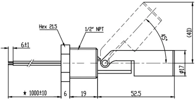 RS PRO 2348852 Float Switch-FIG2