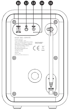 DENVER DAB-48 DAB+ Bluetooth-Digital Radio - Prodact overview 2