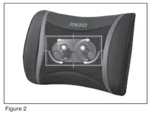 Homedics BKK-275 Shiatsu Lumbar Massaging Cushion - figure 2