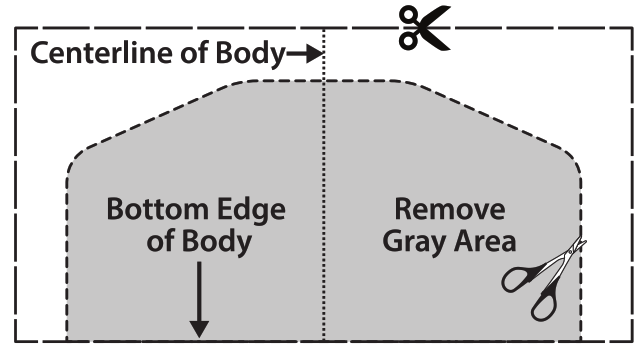 TRAXXAS Front Bumper Winch Fairlead - Body Template