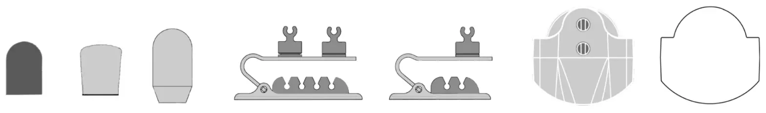 SHURE DL4 DuraPlex Lavalier Microphones - Accessories