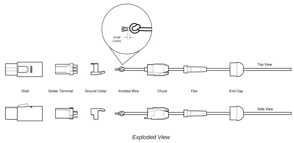 SHURE DL4 DuraPlex Lavalier Microphones - Assembly1