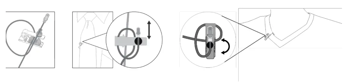 SHURE DL4 DuraPlex Lavalier Microphones - Clip