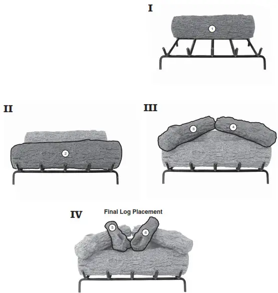 realfyre R-24 24 Inch Peterson Real Fyre Vented Golden Oak Gas Logs R-24 box