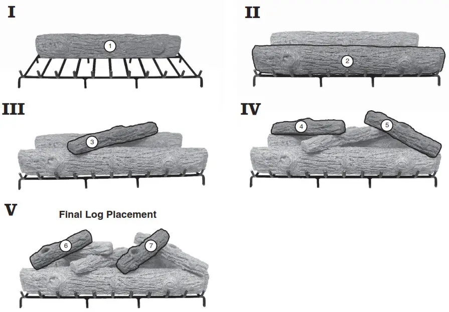 realfyre R-24 24 Inch Peterson Real Fyre Vented Golden Oak Gas Logs R-60 box
