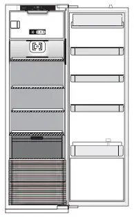 Whirlpool ARG 180832 Built In Larder Fridge - FRESH FOOD