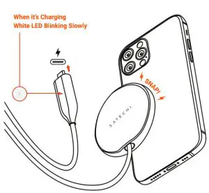 SATECHI 111720 Magnetic Wireless Charger-Play