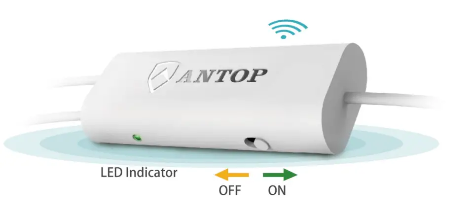 ANTOP AT 105B Paper Thin Smartpass Amplified Indoor HDTV Antenna-Filter