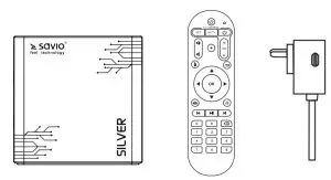 savio Smart TV-Box Silver TB-S01 - SMART TV BOX SILVER