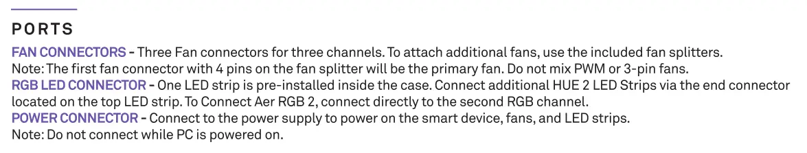 Nzxt Premium Compact Mid-Tower ATX Case [H510 Elite] Ports