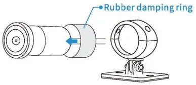 VSYSTO B6 Motorcycle Dash Cam - Damping Bracket