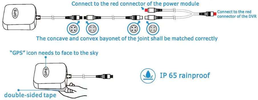 VSYSTO B6 Motorcycle Dash Cam - GPS module