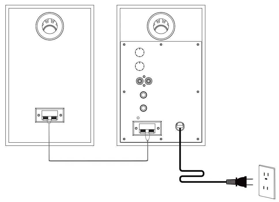 EDIFIER MR4 Studio Monitor Speaker - Basic connection
