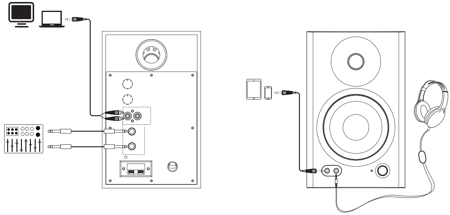 EDIFIER MR4 Studio Monitor Speaker - audio sources