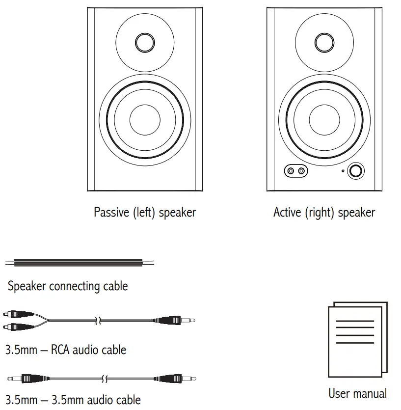 EDIFIER MR4 Studio Monitor Speaker - the Box