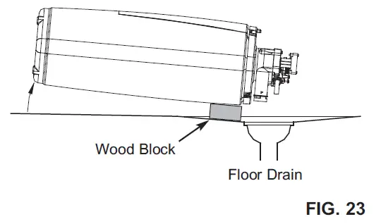 DRAIN ALL WATER FROM