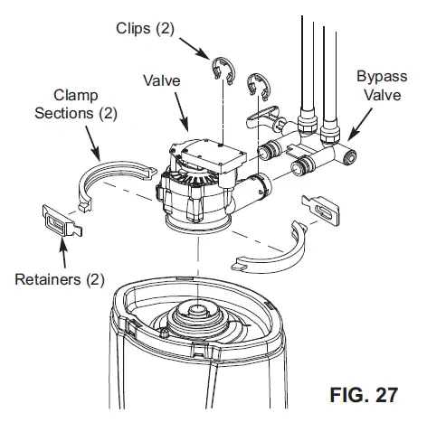 REMOVING VALVE ASSEMBLY