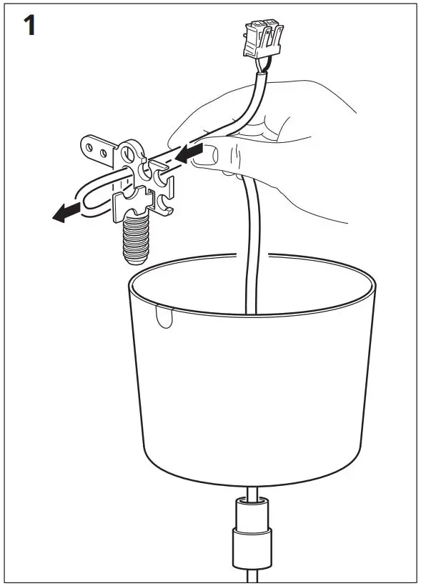 IKEA HEKTAR Pendant Lamp Instruction Manual - Installation 1