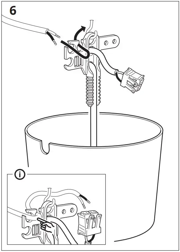 IKEA HEKTAR Pendant Lamp Instruction Manual - Installation 5,6