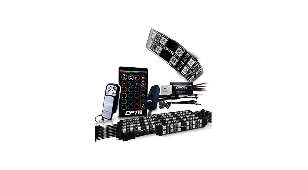 Opt7 Aura Double Row Motorcycle Multi-color Led Light Strip Kit Installation Guide