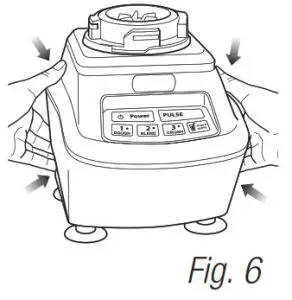 To release the motor base from the counter