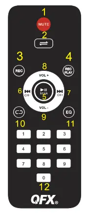 QFX LCS-120 Portable Speaker- Remote