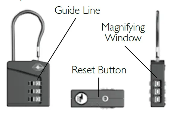 CONAIR TS95LK Magnified Combo Lock fig 1