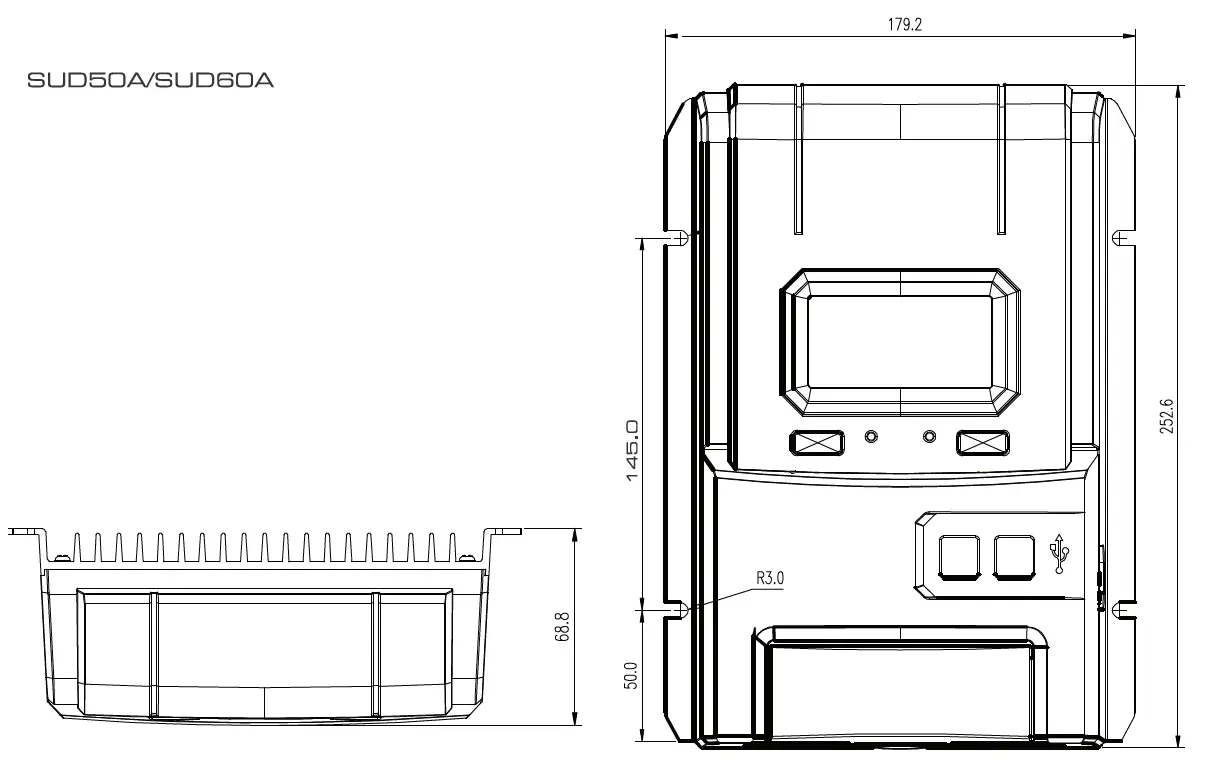 BYGD SUD10A MPPT Solar Charging Controller FIG-8