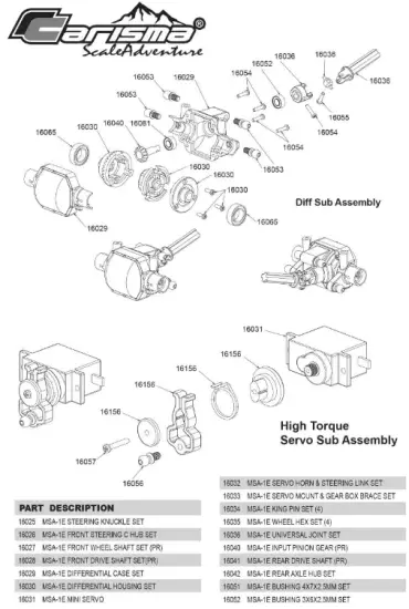 Carisma MSA 1E Adventure Subaru Brat RTR Micro Scale Truck - fig 23