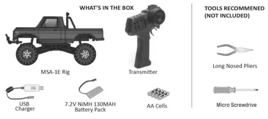 Carisma MSA 1E Adventure Subaru Brat RTR Micro Scale Truck - fig