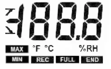 sauermann KT 50 KH 50 Temperature Humidity Data Logger - Display