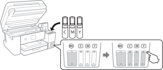 ET-3830 - Fill ink tanks 7