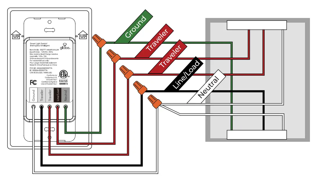 globe 50277 3 Way Smart Wireless Light Switch-fig2