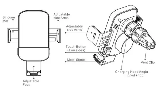 Shenzhen Icanle Technology M12 Wireless Charger - Product Feature