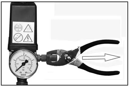 AIRMASTER 18 150L Belt Driven Air Compressor - CHECKING THE SAFETY VALVE