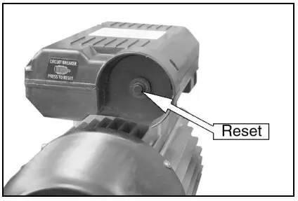 AIRMASTER 18 150L Belt Driven Air Compressor - RESET BUTTON