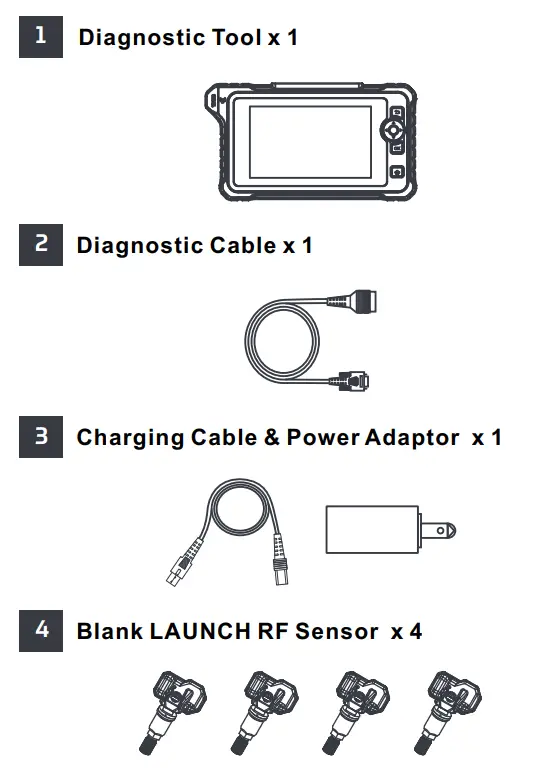 LAUNCH CRT 7 Series Smart TPMS Diagnostic Tool - fig 1