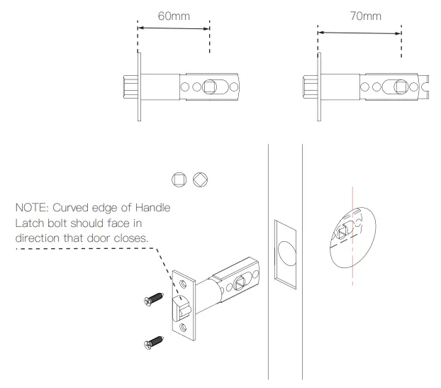 YEEUU S1 Cool Smart Door Lock - Install the lock body